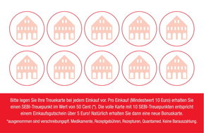 Rückseite der Treuepunktekarte der Sebastian Apotheke