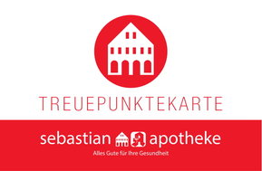 Vorderseite der Treuepunktekarte der Sebastian Apotheke